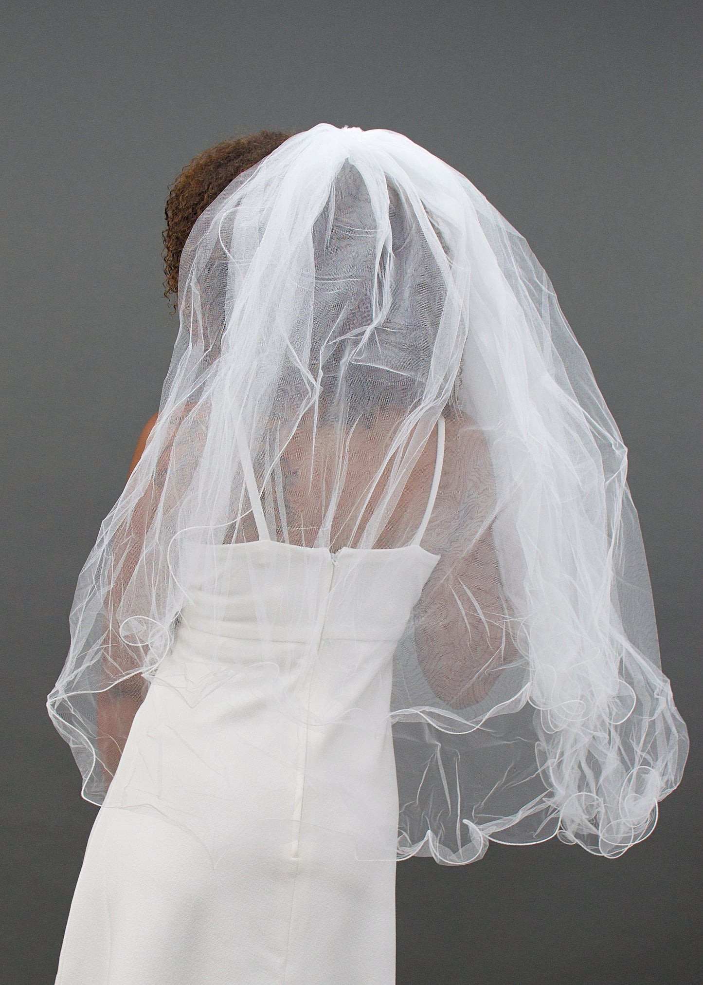 Ella Swirly Hem Veil