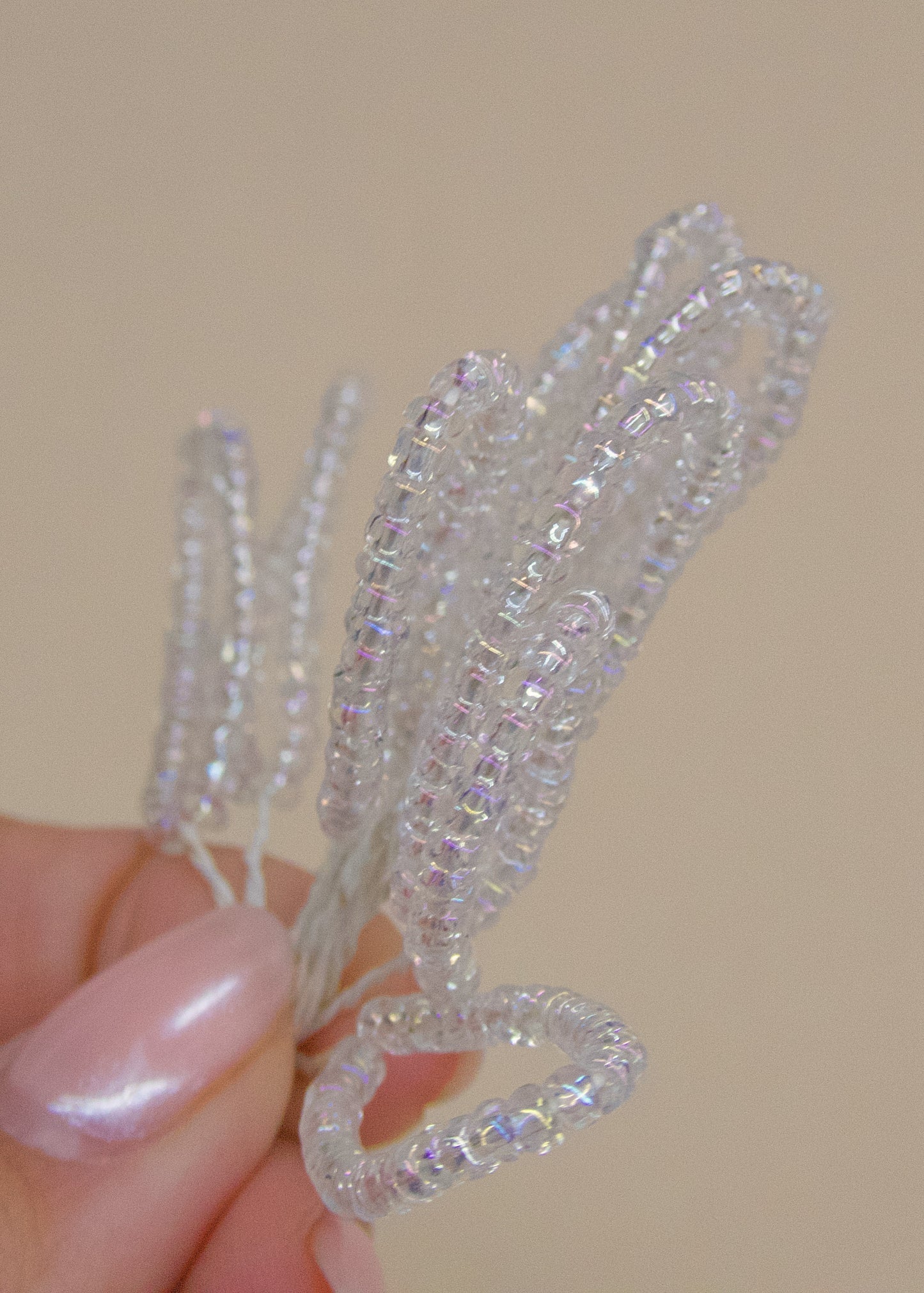 Mini Glass Beaded Oval Bridal Sprays