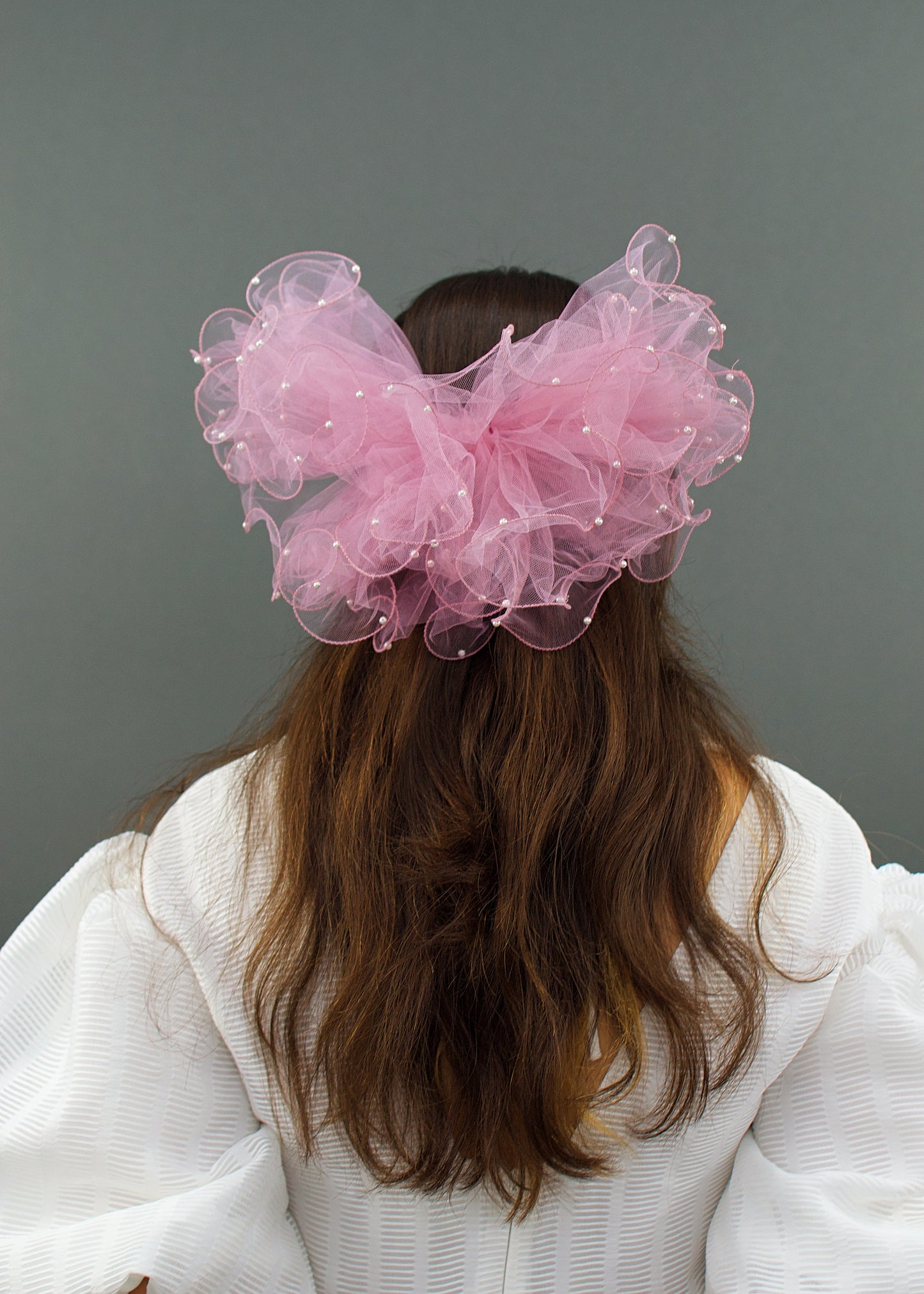 Plum Purple Lindsey Pouf Veil