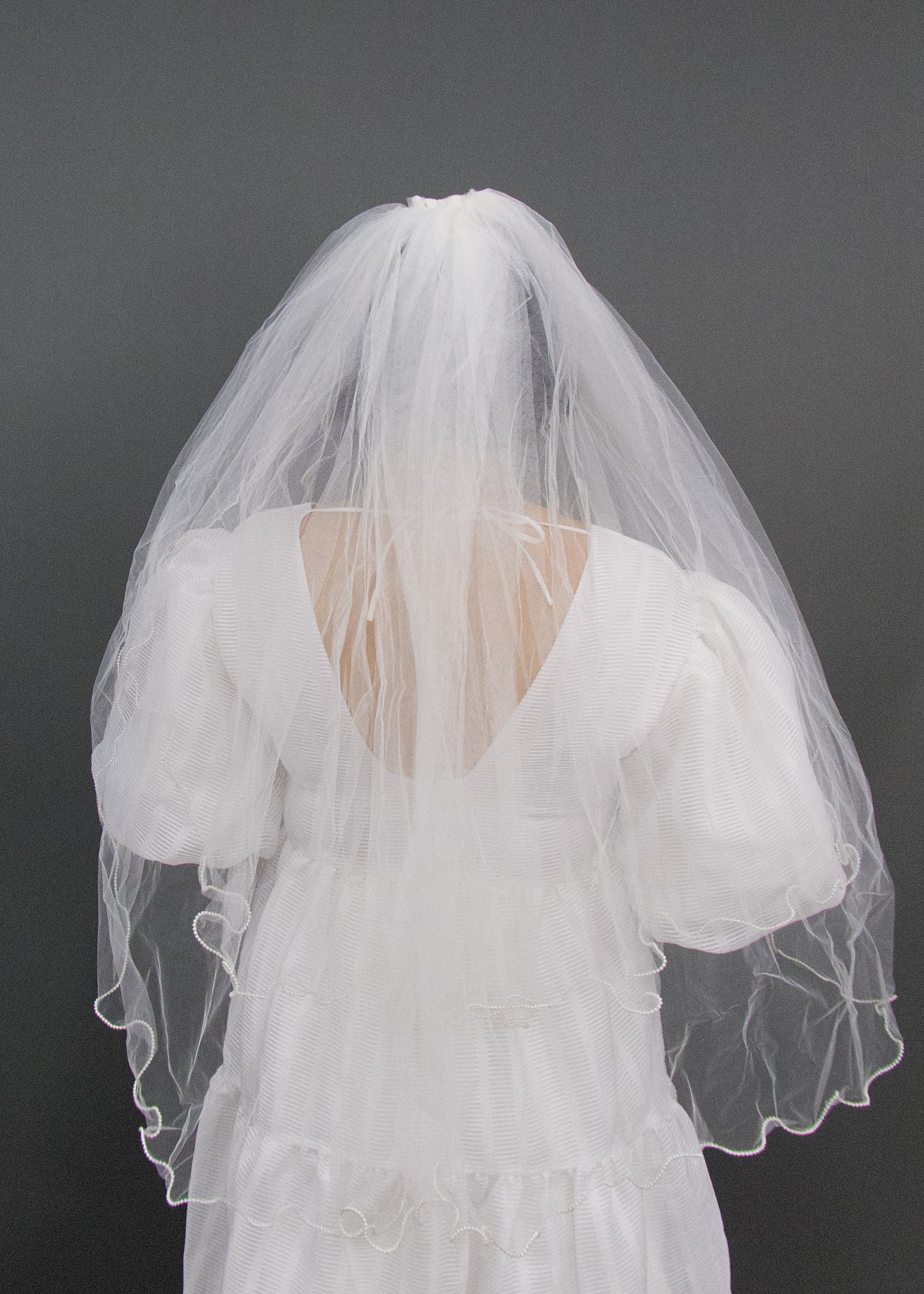 Thea Pearl Trim Veil