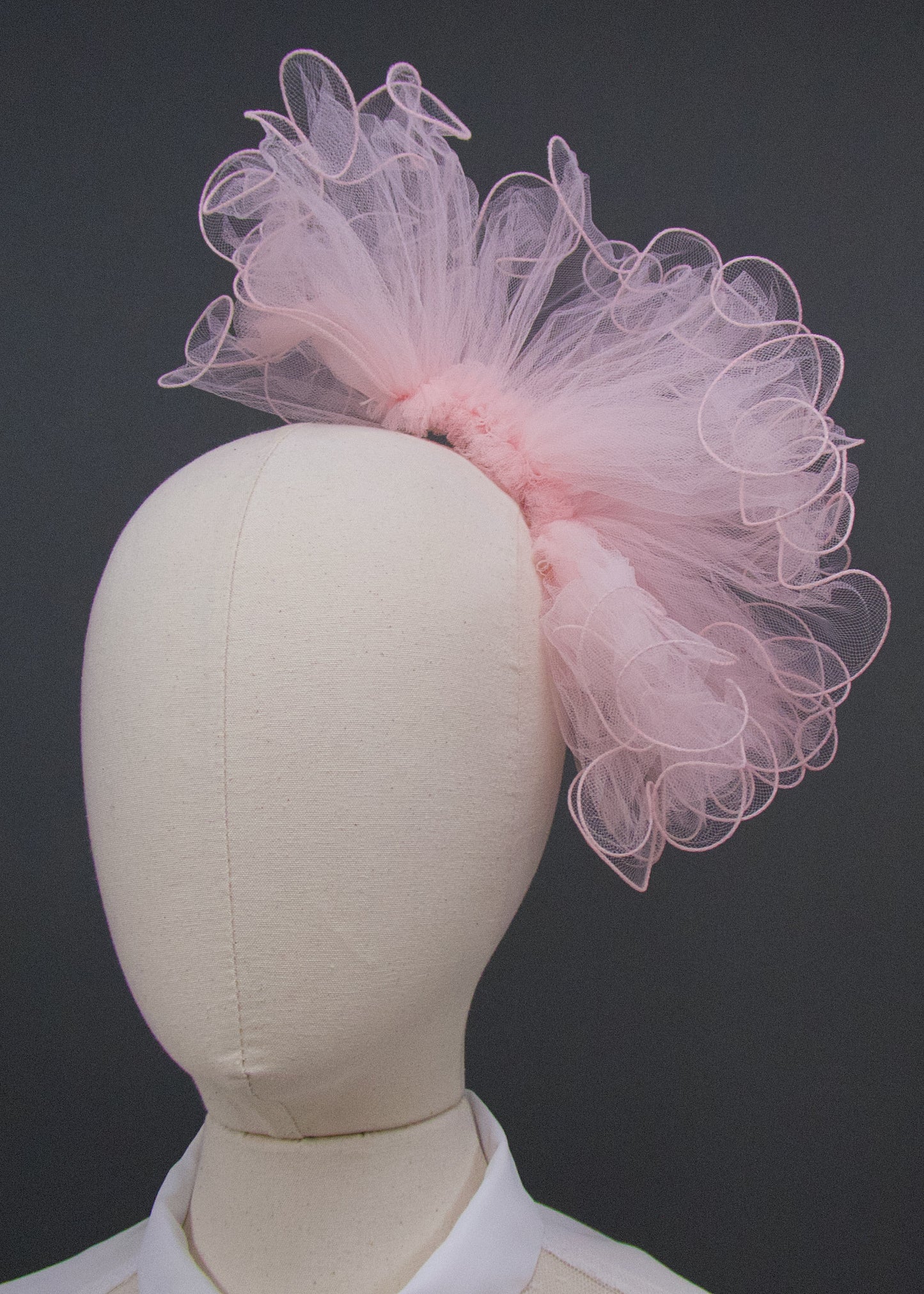 Soft Pink Tiffany Pouf Veil