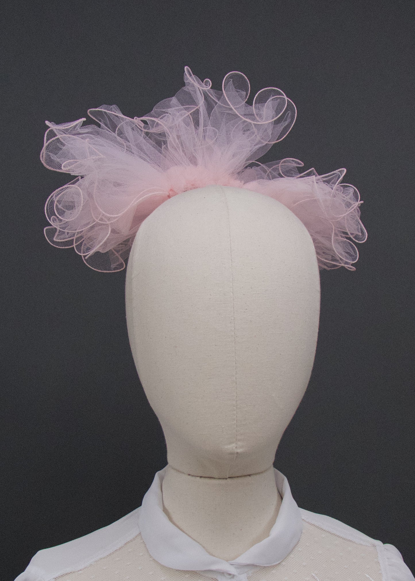 Soft Pink Tiffany Pouf Veil