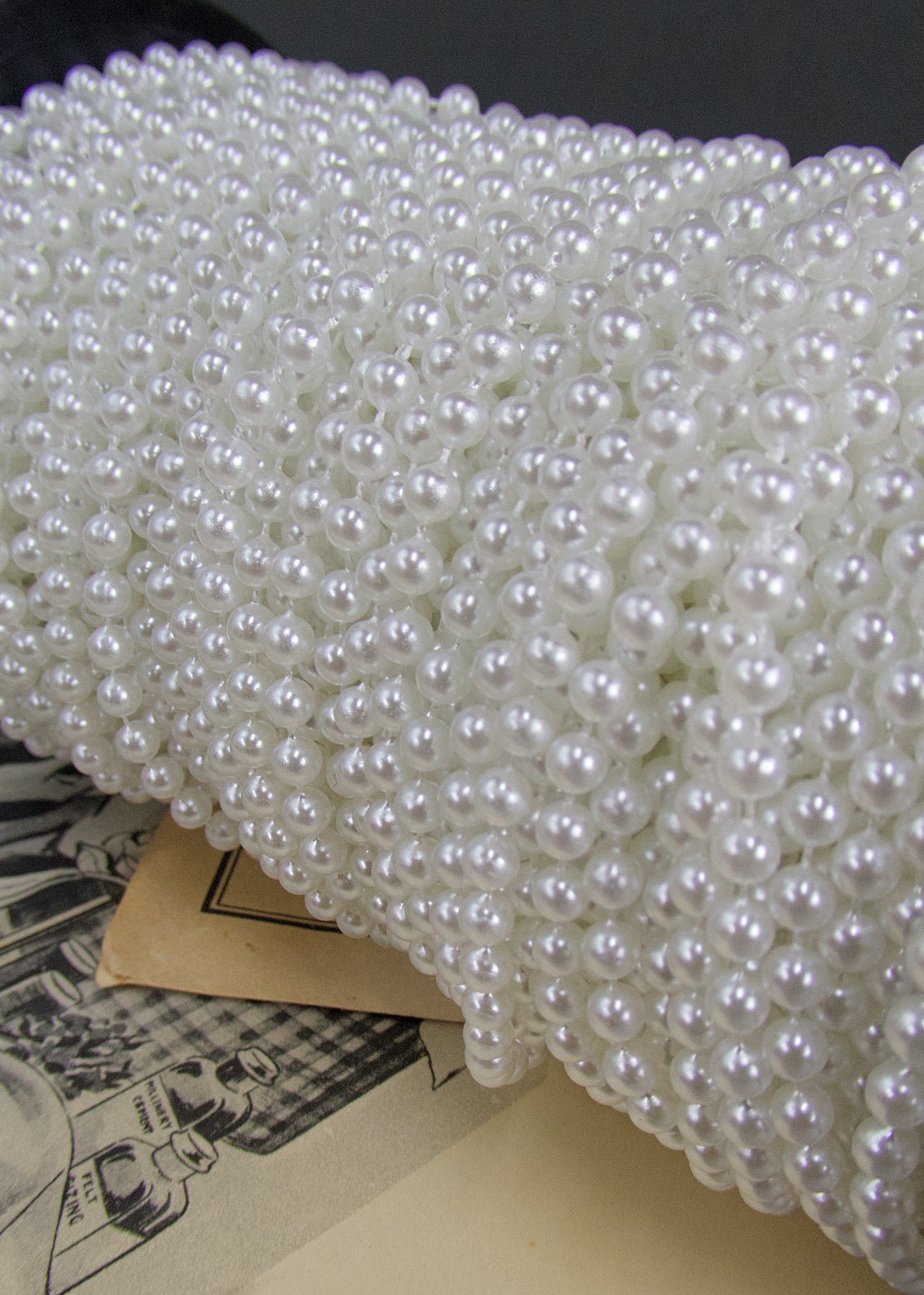 5mm White Pearl Roll, 50 Yards