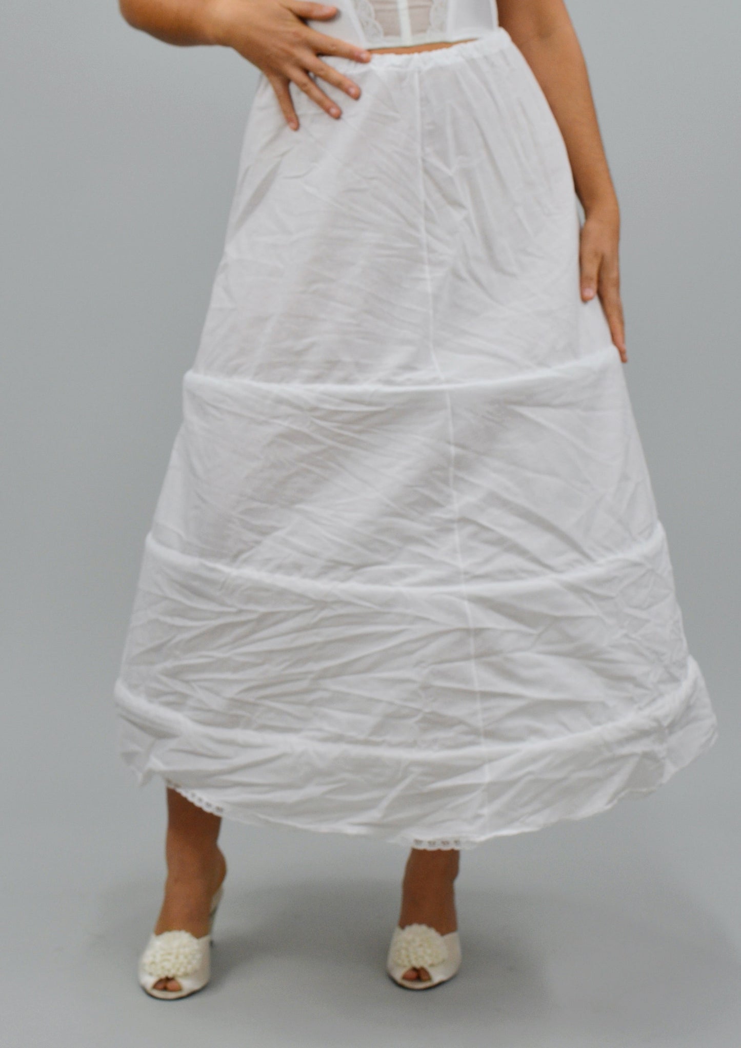The Veran 3 Bone Cotton Hoop Skirt