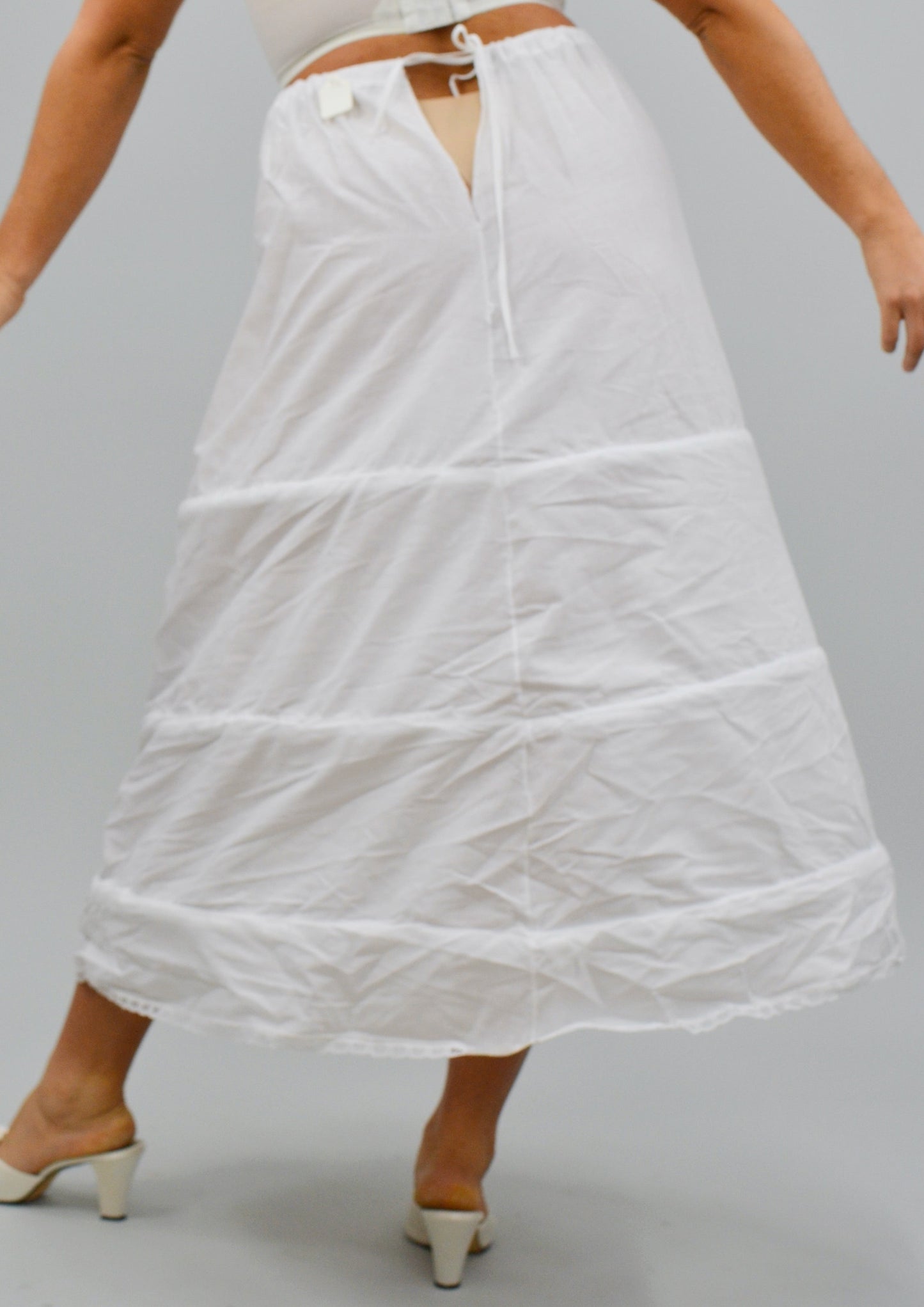 The Veran 3 Bone Cotton Hoop Skirt