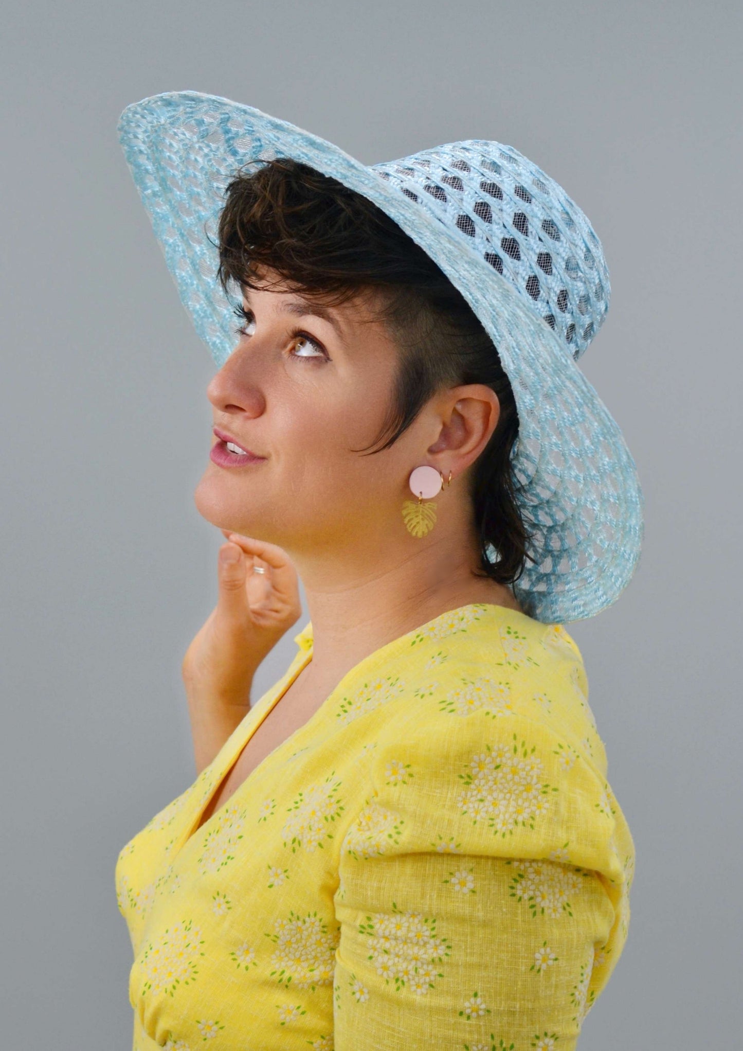 Harmony Eyelet Floppy Sun Hat, Multiple Colors