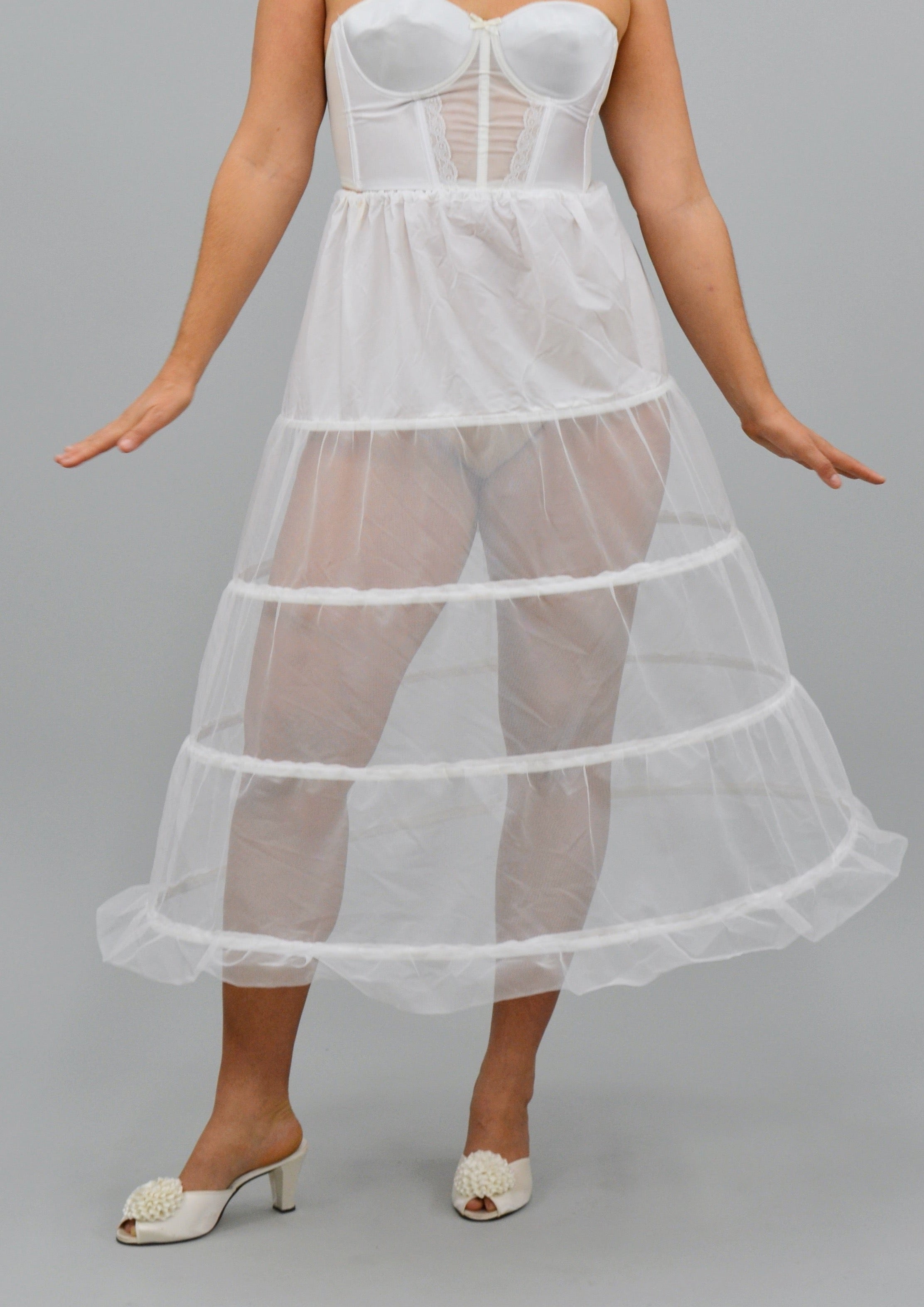 High low hoop outlet skirt