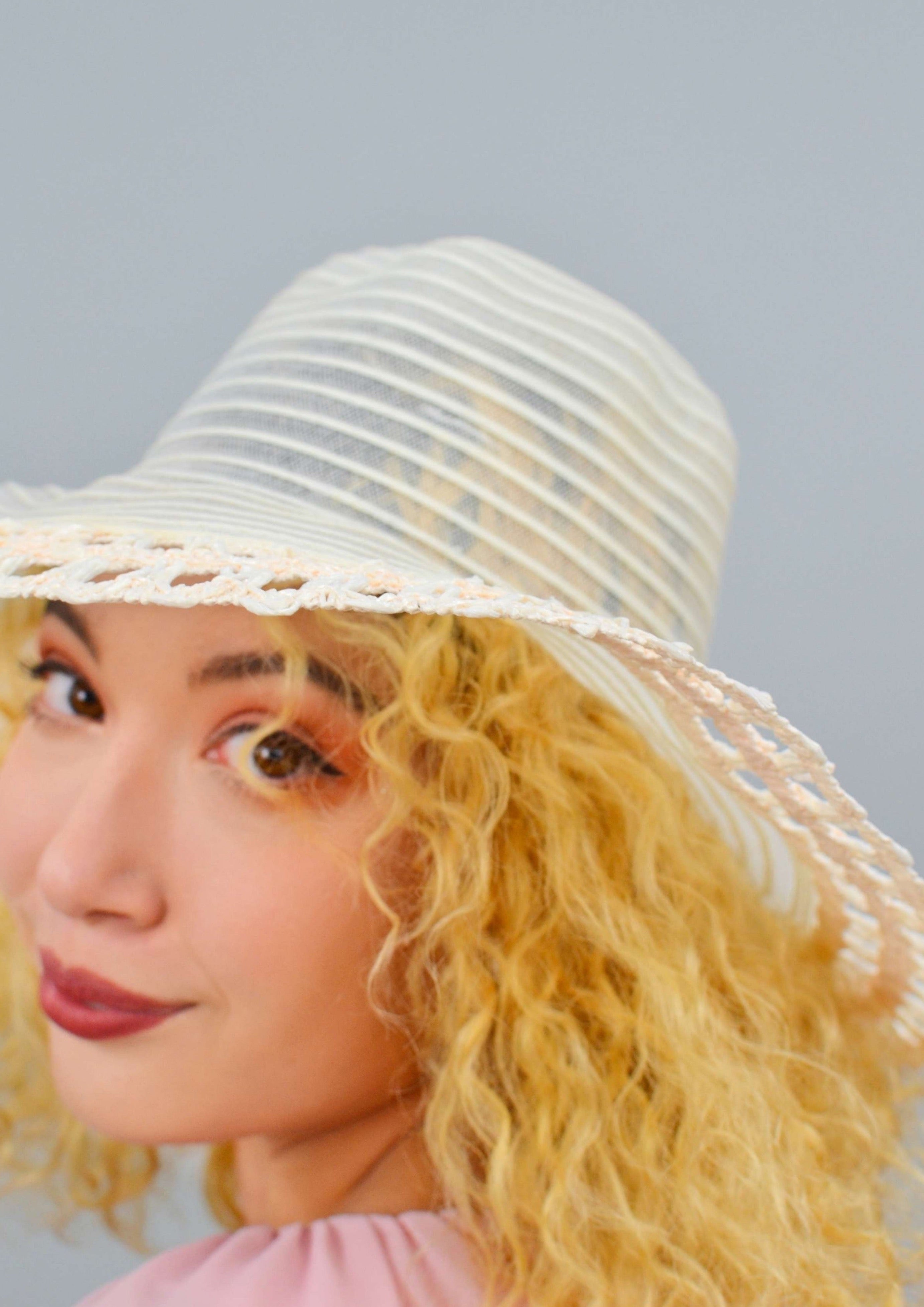 Lark Sheer Wicker Trim Straight Rim Hat – ShopJemme