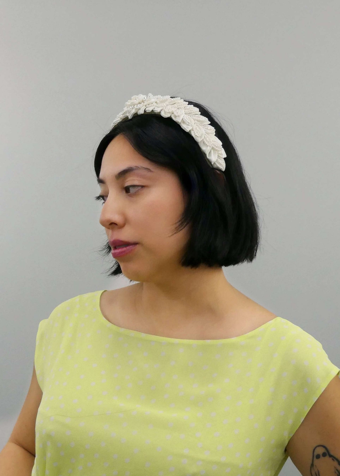 Margot Satin Flower Headband