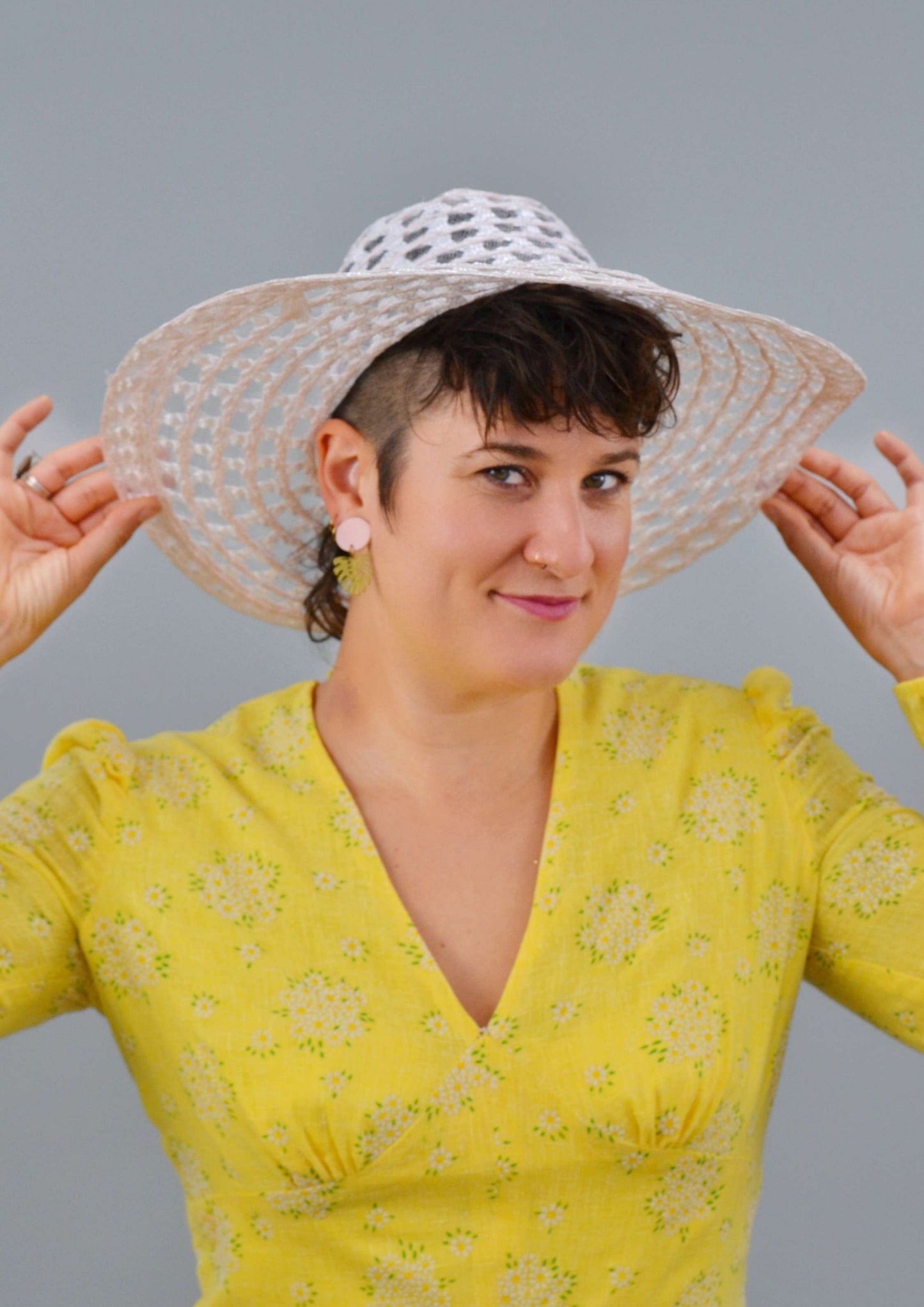 Harmony Eyelet Floppy Sun Hat, Multiple Colors