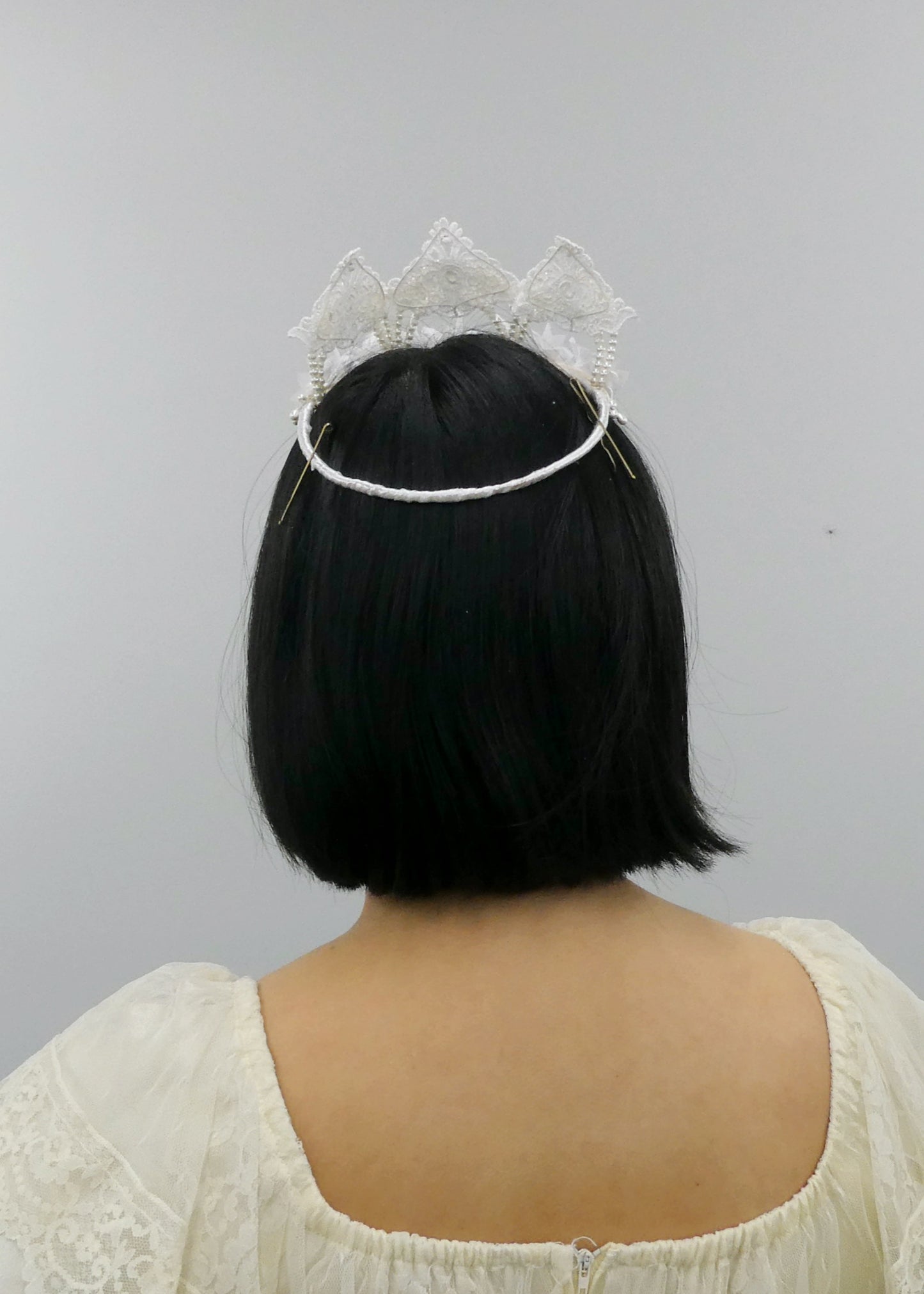 Sylvie Lace & Rhinestone Crown