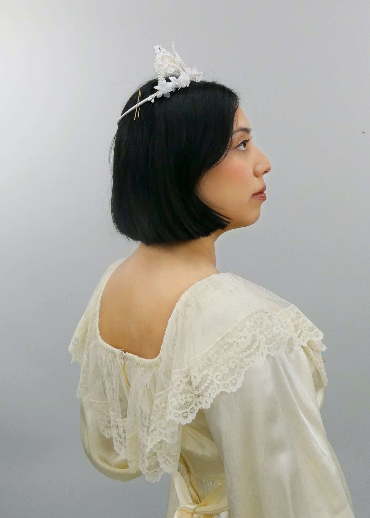 Sylvie Lace & Rhinestone Crown