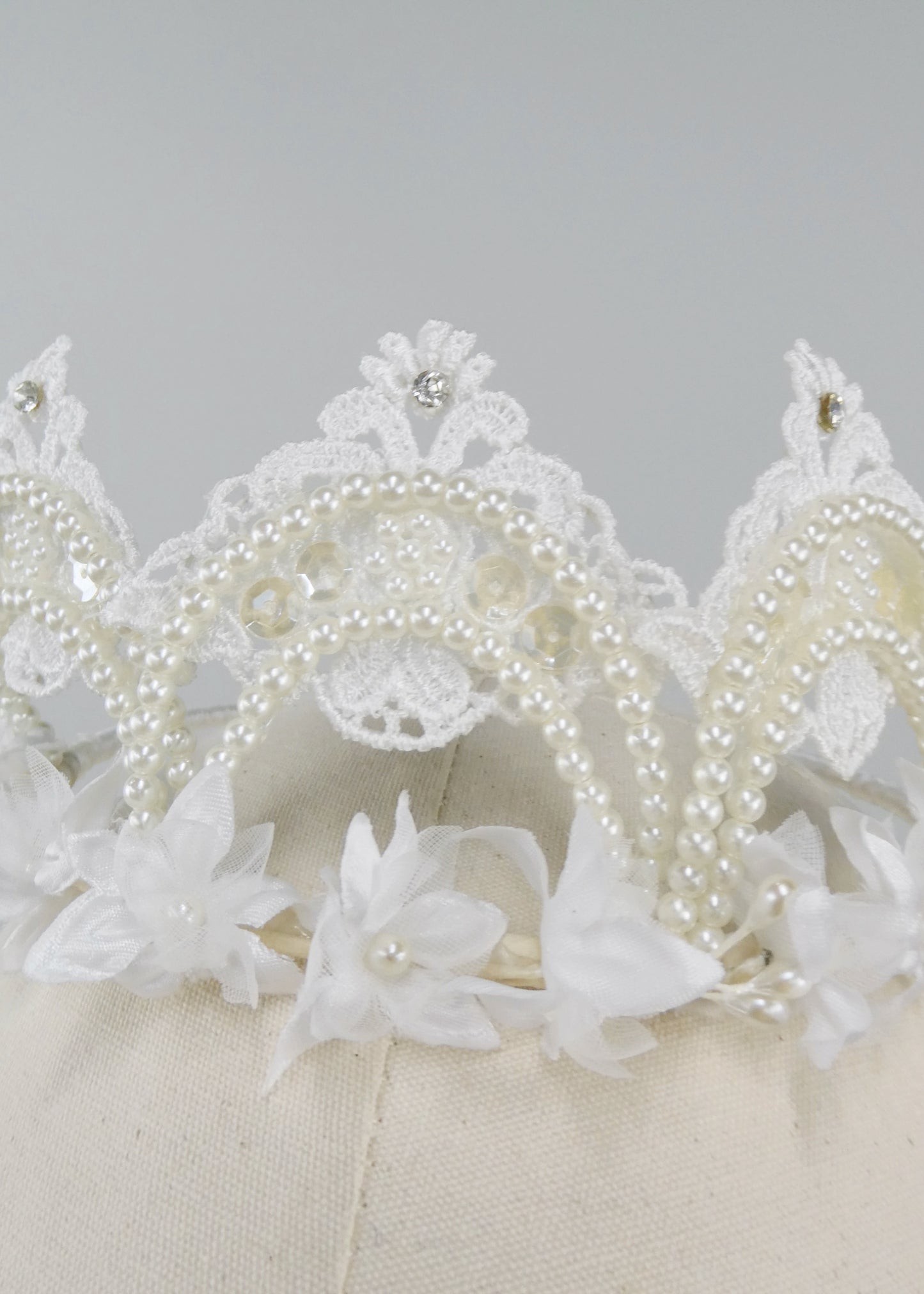 Sylvie Lace & Rhinestone Crown