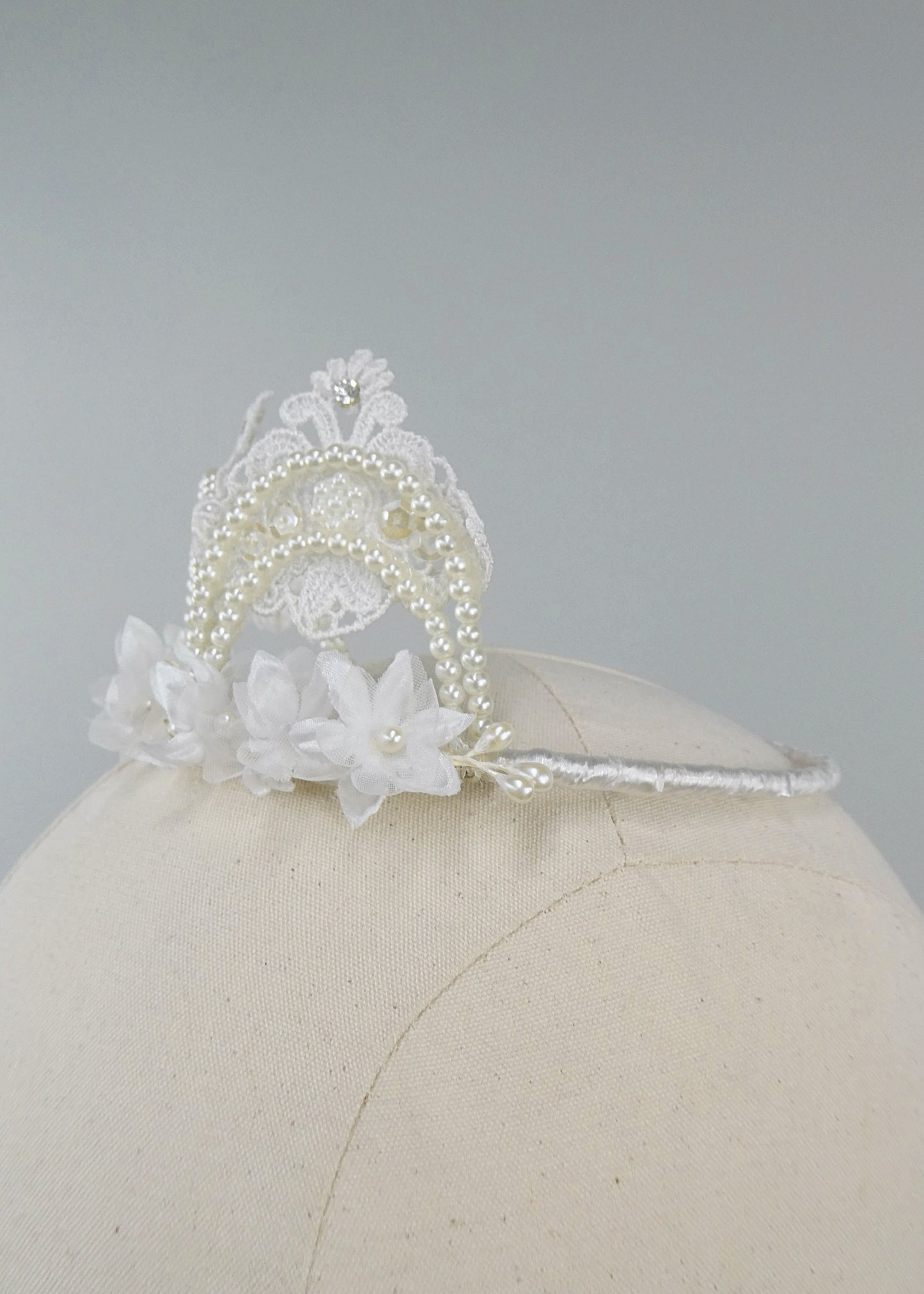 Sylvie Lace & Rhinestone Crown