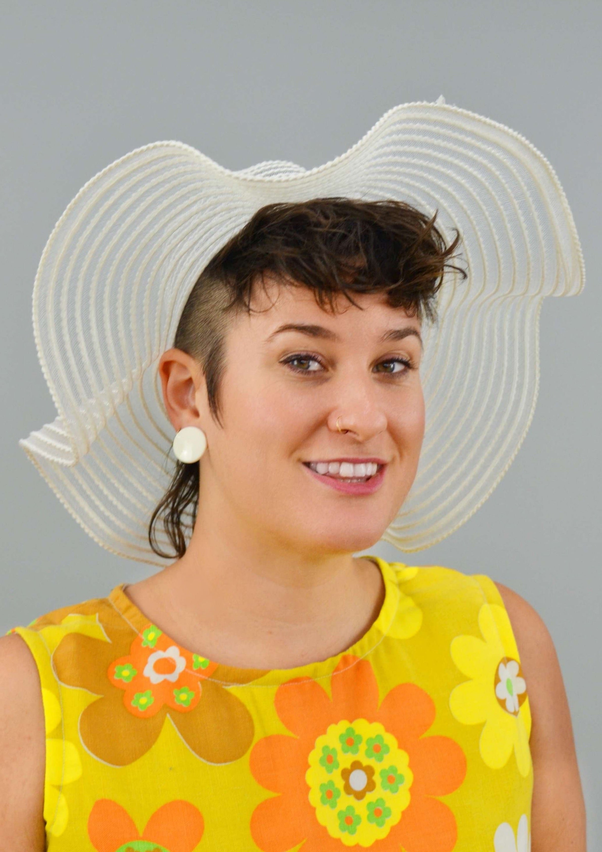 Vintage Rattle Ropes Hat The Tight Rope Wavy Floppy Hat, Vintage 1970's Hat – ShopJemme