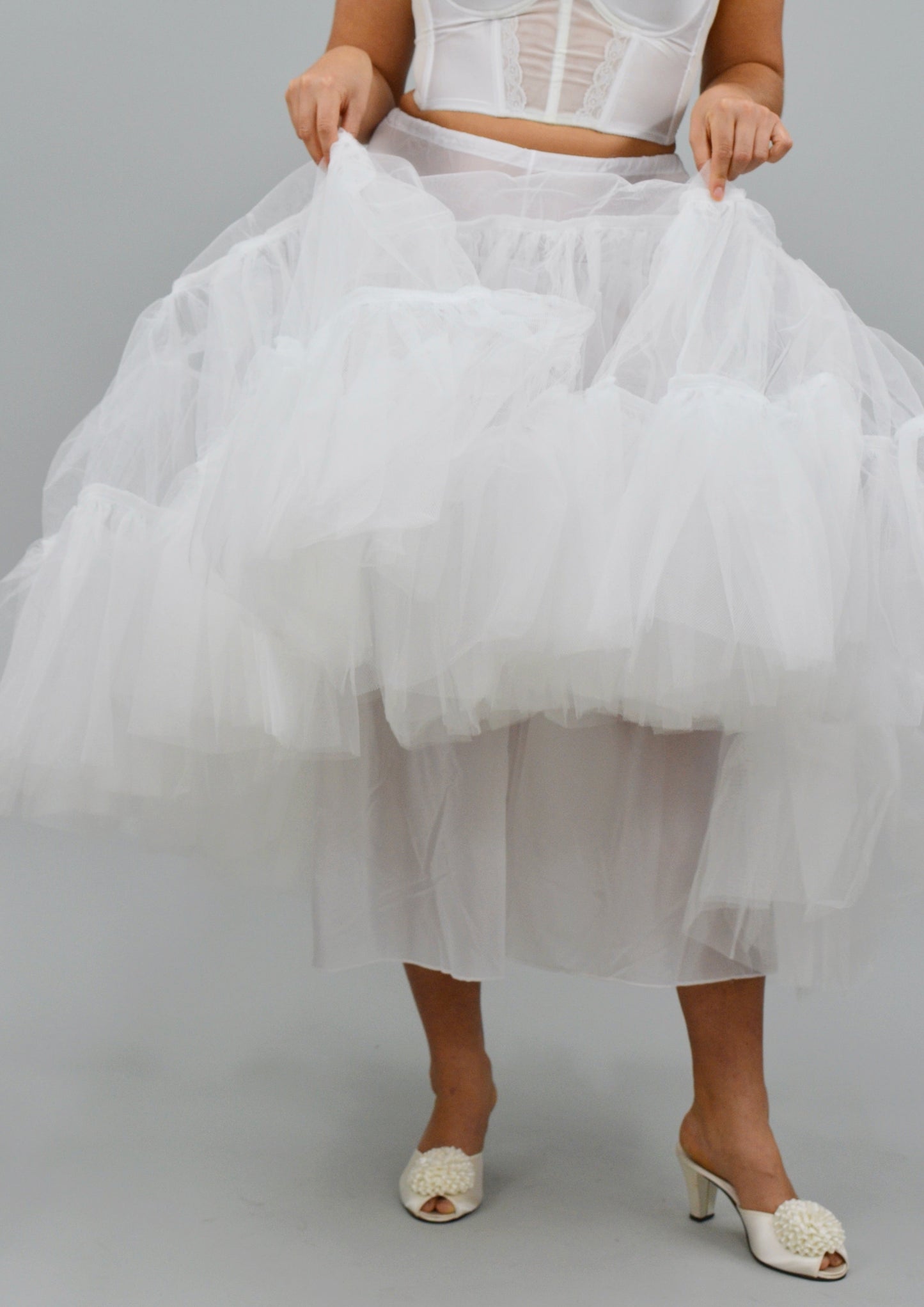 The Cecil Sheer Tulle Petticoat Skirt
